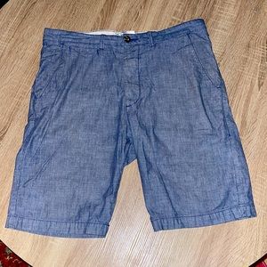 Divided jean shorts